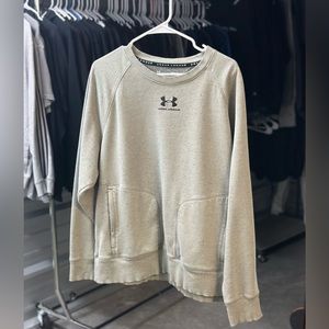 GREY UNDER ARMOUR CREWNECK